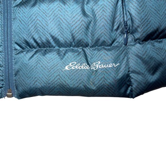 Eddie Bauer Women's Down Puffer Vest - Teal - Size 2XL - Picture 5 of 6